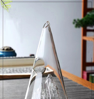 Carafe à vin conique en verre borosilicate de haute qualité pour vin rouge, emballage et logo personnalisés, forme sur mesure
