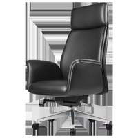 Fauteuil de Direction Luxe Moderne Pivotant en Acier Inoxydable Durable pour Bureau et Domicile