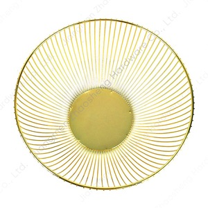 Iron Fruit <b>Basket</b> Bowl <b>Gold</b> Nordic Style Home <b>Storage</b> Desktop Fruit Bowl - Product Image 3