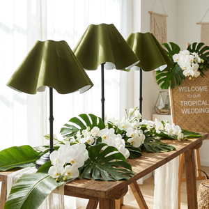 Lámpara de Mesa Moderna Minimalista de Hierro, Inalámbrica y Recargable, con Pantalla de <span class=keywords><strong>Lino</strong></span>, para Decoración de Bodas y Hostelería - Product Image 1