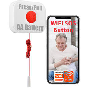 TY-sos-2 WiFi Tuya <b>Smart</b> SOS Button Health Alert Systems Personal <b>Smart</b> Security Waterproof <b>Home</b> for Disabled Older Child - Product Image 1