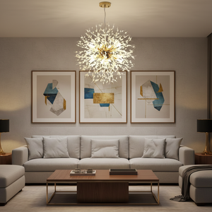 Lustre de plafond en cristal nordique en forme de <span class=keywords><strong>pissenlit</strong></span>, éclairage pour cuisine, salle à manger, suspension, luminaire pour la maison - Product Image 3