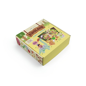 MIKATALE Eid Al-Fitr Dinosaur Park Grande boîte de <span class=keywords><strong>pâte</strong></span> <span class=keywords><strong>à</strong></span> <span class=keywords><strong>modeler</strong></span> plastique <span class=keywords><strong>à</strong></span> séchage <span class=keywords><strong>à</strong></span> l'air, 12 couleurs, haute saturation, non toxique, ultra-légère - Product Image 1