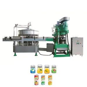 Carbonated Soft Drink Beer Small Aluminum Tin Can Jar Filler and Seamer Beverage Liquid Filling Packaging Machine