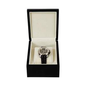 DS High Gloss Eco-Friendly Customized High-end Display <b>Black</b> Single Gift Rectangle Wooden Watch <b>Box</b> DSO-1014 - Product Image 5