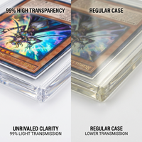 Boîtier de protection transparent premium pour cartes de sport, Pokémon, MTG, avec protection UV, compatible PSA, en plastique haute clarté