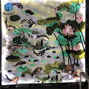 Diseño moderno piso medallón de mármol por chorro de incrustaciones de ónix de fondo diseño de fondo - Product Image 3