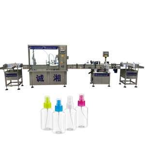 Máquina de llenado, tapado y etiquetado de gran venta 2026 para botellas pulverizadoras de 30ml y 120ml para bebidas y productos químicos, con motorreductor y PLC - Product Image 1