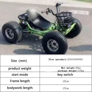 Kart Eléctrico Todoterreno para Adultos - Potencia de 2000W, Velocidad Máxima de 60 km/h, Kart Todoterreno para Exteriores - Product Image 5