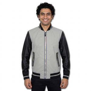 <b>Men</b> <b>Letter</b> Embroidery Pattern Varsity Bomber <b>Jacket</b> Lightweight Casual Spring Fall Windbreaker CollegeBaseballjacket for <b>men</b> - Product Image 1