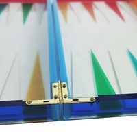 Ensemble de jeu de backgammon en acrylique Offre Spéciale, luxe lucite backgammon pour jeu de table