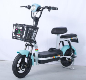 Vélo électrique de ville 14 pouces, moteur sans balais 48V 500W, batterie au lithium, suspension arrière, écran LCD, 3 vitesses, cadre en acier, électronique - Product Image 1
