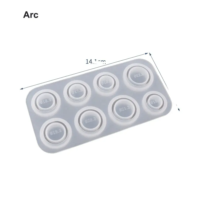 ベストセラーDIYレジンリングモールド丸型ジュエリー作りツールシリコンモールド樹脂モールド