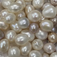 Perles de riz naturelles de 8-9 mm, 9-10 mm, qualité AAAA, perles d'eau douce cultivées, perles en vrac, blanches/roses/violettes