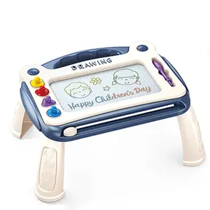 Mainan papan tulis anak, papan gambar magnetik mini belajar menggambar warna untuk bocah