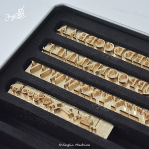 Copper Brass Stamping Flexible Letters Numbers Alphabets Symbols Characters Cnc Engraving Molds <strong>for</strong> Hot Foil Stamping <strong>Mach</strong> - Product Image 2
