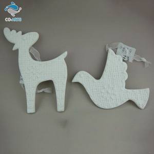 Venta directa de fábrica, nuevo diseño, forma de Animal, decoración colgante de pared sin pintar - Product Image 1