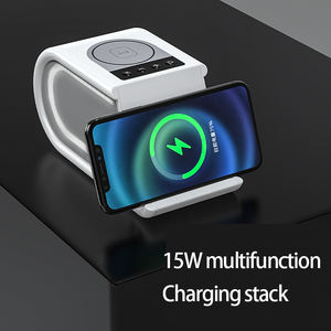 बहुक्रिया 15W वायरलेस सेल फोन चार्जर स्टेशन के लिए स्मार्ट घड़ी ब्लूटूथ स्पीकर के साथ - Product Image 2