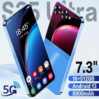 Smartphone S25 Ultra 5G, écran HD LED de 6,8 pouces, processeur Déca-Core, dernier modèle de téléphone mobile Android avec version globale C25 en français et en anglais