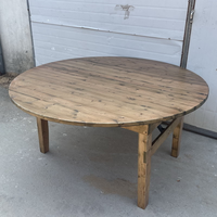 Table rustique en bois d'extérieur Q-85, mobilier de banquet, tables de ferme pour mariage, table de ferme pour événements