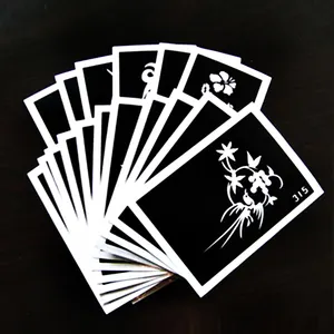 Nhà máy nóng bán giá thấp tùy chỉnh long lanh hình xăm Sticker Henna long lanh chuyển nhượng hình xăm Mẫu sticker hình xăm cung cấp