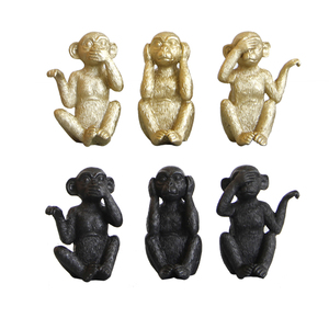Vif <span class=keywords><strong>sagesse</strong></span> trois singes sages figurine en résine ensemble décoration pour <span class=keywords><strong>la</strong></span> maison artisanat <span class=keywords><strong>de</strong></span> table décor à <span class=keywords><strong>la</strong></span> maison accessoires décoratifs pour <span class=keywords><strong>la</strong></span> maison - Product Image 6