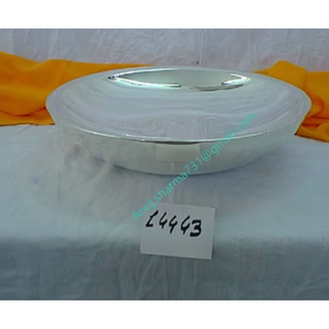 Tazones para Mezclar de Acero Inoxidable de 9.4 Pulgadas, Grandes, Ecológicos, Desechables, Antideslizantes, Plateados, Decorativos, para Servir Ensaladas, Pasta y Sopa - Product Image 1