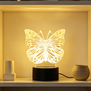 Lampe décorative de fête musulmane Eid Mubarak à branchement USB, plusieurs styles, ornement du Ramadan, lumière LED 3D pour la maison, la chambre, les fêtes - Product Image 1
