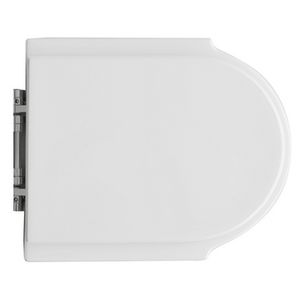 Asiento de inodoro para Dolomite Zagara, forma de jarrón, 50,5 cm, blanco - Product Image 1