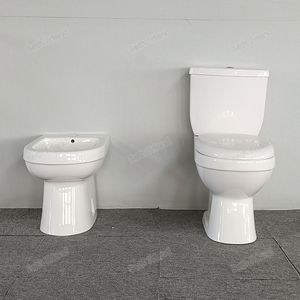 Ensemble WC et <span class=keywords><strong>bidet</strong></span> sur pied en céramique blanche, certifié CE, <span class=keywords><strong>pour</strong></span> le marché argentin et européen - Product Image 3