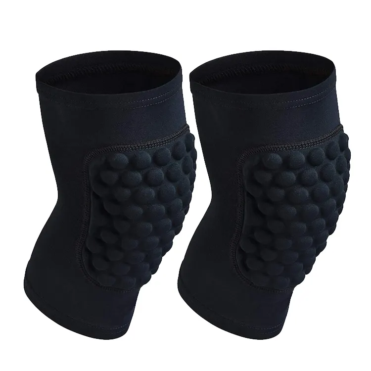 Black Unisex Sports Anti-collision Knee Protector Knee Pads Knee Brace for Volleyball Support