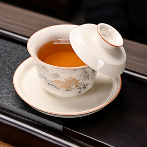 Ru Kiln Kung Fu Tea Set 10 Piece Ceramic Gift <b>Box</b> For Home Tea Brewing Festival <b>Presents</b> Durable Dehua Origin - Product Image 4