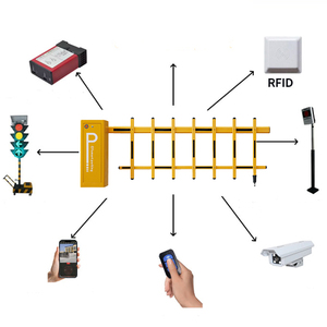 XGY braccio barriera 110V 220V recinzione traffico stradale in acciaio zincato DC 24V motore parcheggio braccio di parcheggio cancello barriera con telecomando - Product Image 6