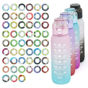 Bouteilles d'<span class=keywords><strong>eau</strong></span> aromatisées colorées de 1000 ml avec logo personnalisé, écologiques, avec anneau aromatisant aux fruits – Offre Spéciale - Product Image 1