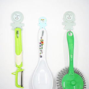 Factory direct sales of traceless <b>hooks</b>, no-drill <b>hooks</b> for a family of three, small <b>hooks</b> for kitchens and bathrooms, sourced - Product Image 5