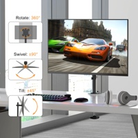 MD97401SE 17 "-32" 9kg Bras de moniteur unique articulé rentable Support de bureau pour écran de moniteur Support pour ordinateur Support VESA