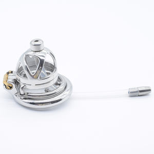 กรงอวัยวะเพศชายขนาดเล็กแบบสั้น,กรงไก่เล็กสำหรับผู้ชายการสำเร็จความใคร่ด้วยตนเอง - Product Image 3