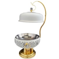 Réchauds de buffet de luxe en acier inoxydable pour traiteur, service de restauration, ensemble de plats de service