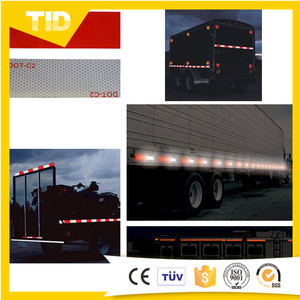 Ruban Réfléchissant Rouge Auto-Adhésif DOT-C2 2x150 Pouces Bande de Conspicuité Prismatique en PVC Premium pour Conformité Américaine - Product Image 6