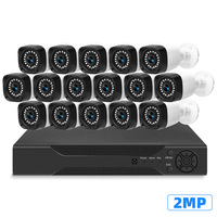 Kit de surveillance CCTV AHD Vishi pour usine, caméra de sécurité sans fil extérieure DVR Wifi, vision nocturne HD 4/8/16 canaux