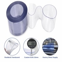 Rouleau de feuille de PVC flexible, film plastique transparent semi-transparent pour la protection des tables et des meubles, emballage industriel