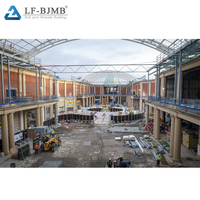Moderne qualité supérieure boulon connexion lumière transmission espace cadre verre plafond dôme atrium toit verre trempé verre lucarne