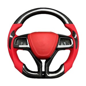 Volante de Fibra de Carbono con Base Plana, Personalizado, para Modificación de Autos, Compatible con Sedanes de Lujo Serie <span class=keywords><strong>Ghibli</strong></span> - Product Image 4
