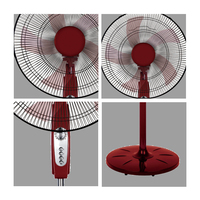 Ventilador de Pedestal de 16 Pulgadas (400 mm) con Rejilla de Malla, Ventilador Industrial de Pedestal con Interruptor Tipo Piano, CKD, Disponible Ahora, Personalizable