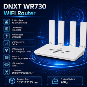 DNXT 4g lte wifi <b>router</b> LTE Cat4 2.4GHz wifi 6 <b>router</b> Foldable Antenna 4g <b>modem</b> 300Mbps WPS 4g lte usb <b>modem</b> Home Use - Product Image 2