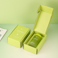 Boîtes cadeaux rigides en carton ondulé vert personnalisées, boîtes d'expédition, boîtes d'expédition en kraft
