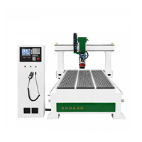 Fresadora CNC de 4 Ejes Jinan Mosencnc con Cabezal Giratorio de 180 Grados, Motor de Husillo ATC de 9kW, Mesa de Vacío para Máquina de Tallado de Madera 3D 1325