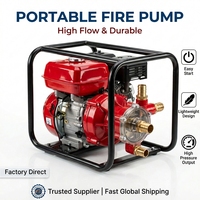 Pompe à incendie portative à moteur essence haute pression OEM pour secours d'urgence, lutte contre les incendies forestiers et irrigation agricole