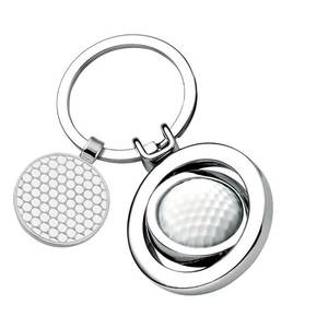 Llavero de golf con ficha metálica para uso hotelero - Product Image 1