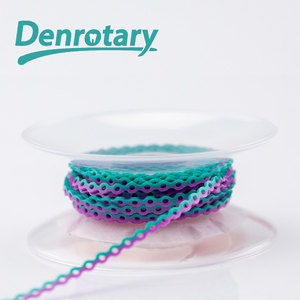 MIM lucidato a catena di alimentazione dentaria ortodontica in metallo staffa legatura elastica per l'igiene orale orto multiuso - Product Image 3